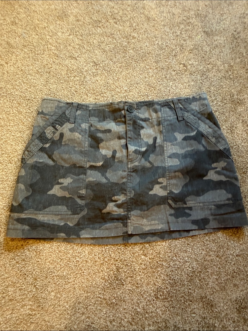 wild fable Gray Camo Mini Skirt